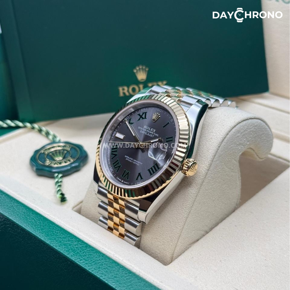 Rolex Datejust 41 Wimbledon Gold Jubilee Full Set