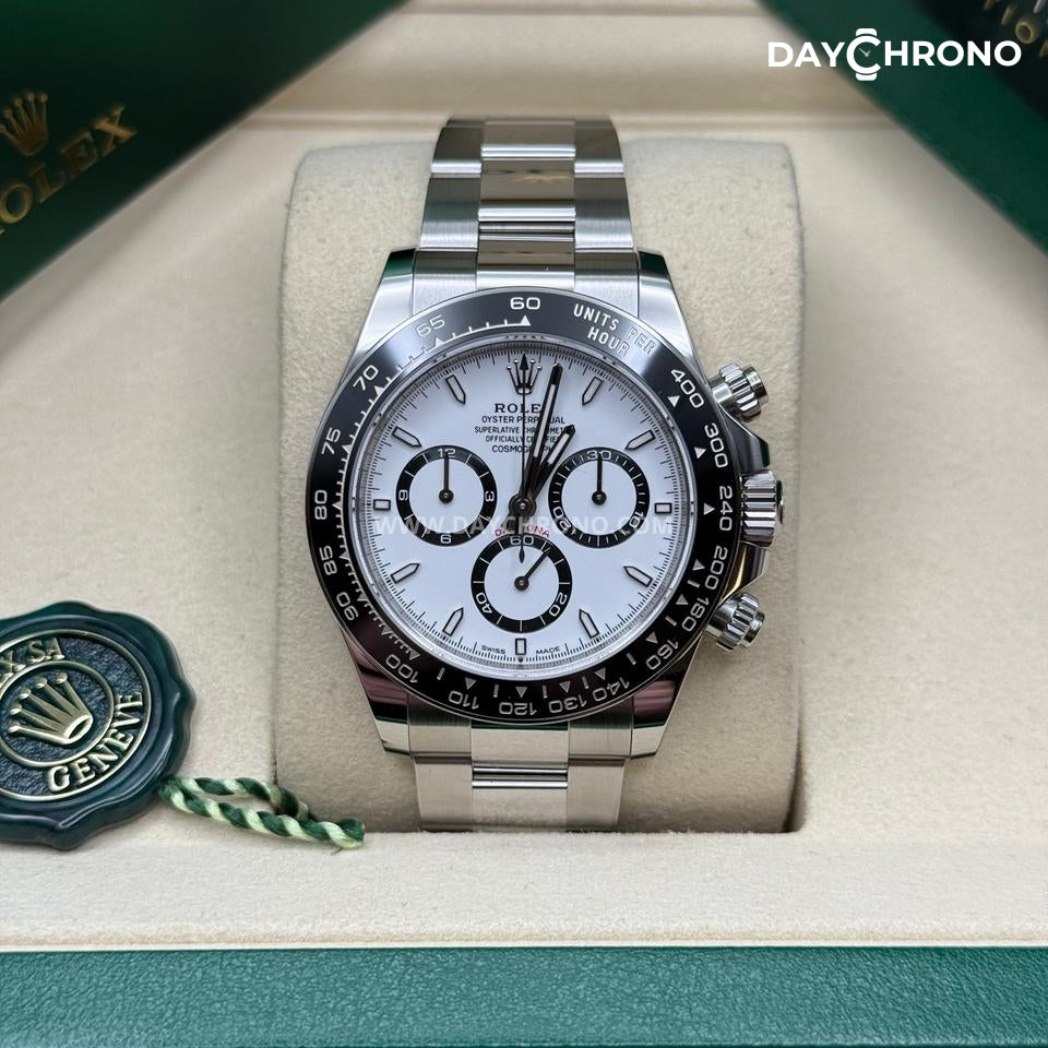 Rolex Daytona "Panda" White Dial Oyster Full Set
