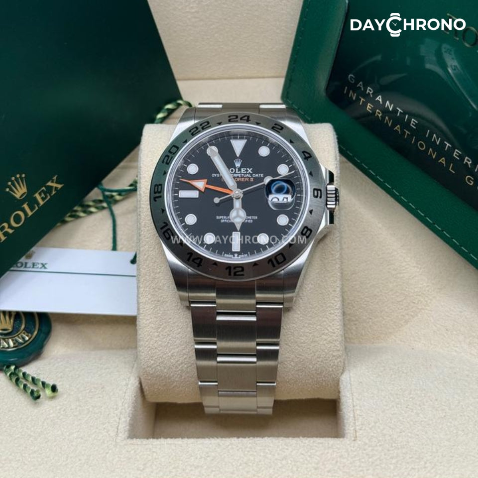 Rolex Explorer II Black Dial Oyster Full Set