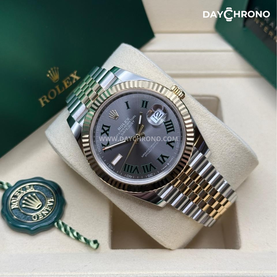 Rolex Datejust 41 Wimbledon Gold Jubilee Full Set