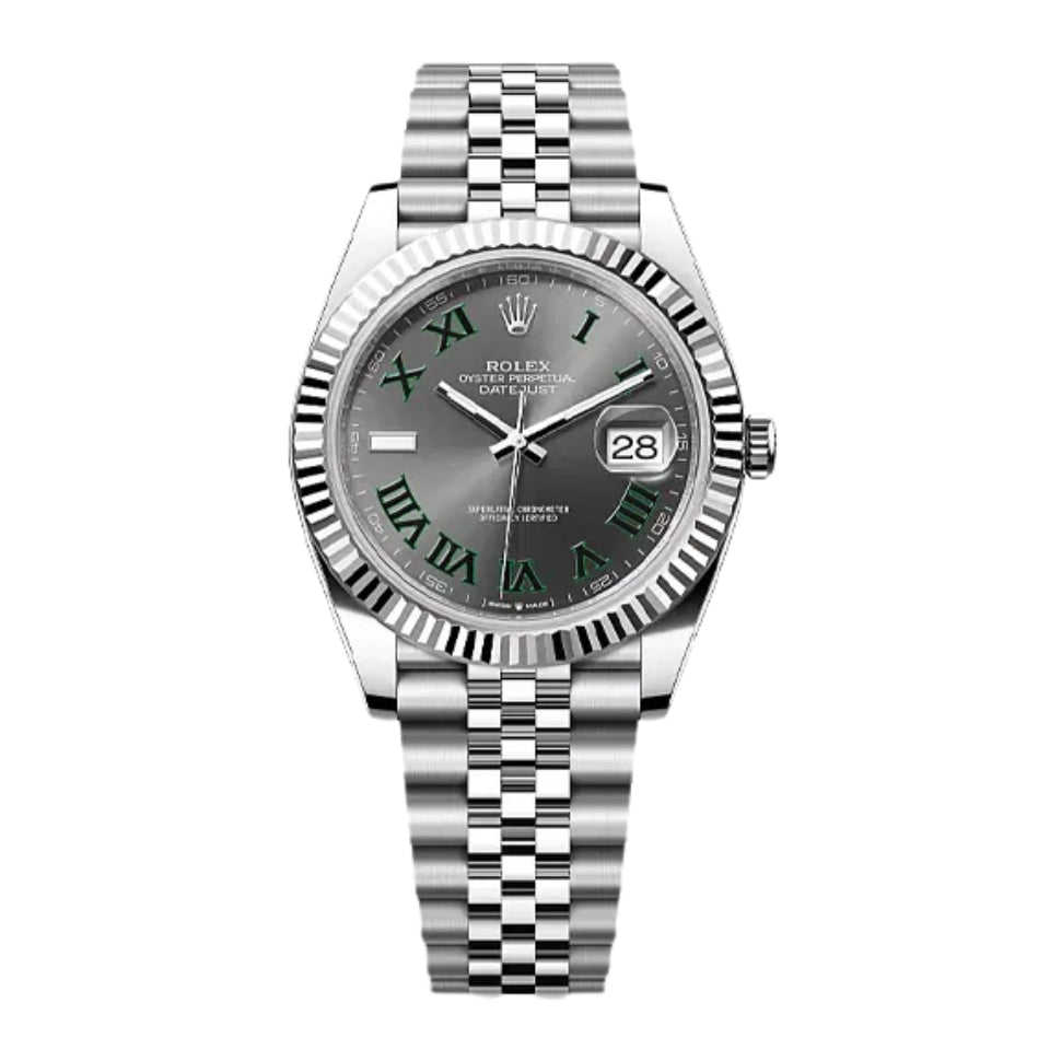Rolex Datejust 41 Wimbledon Steel Jubilee Full Set