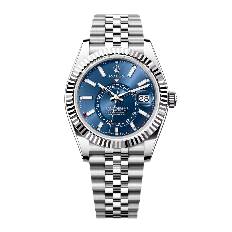 Rolex Sky-Dweller 42 Blue Dial Jubilee Full Set