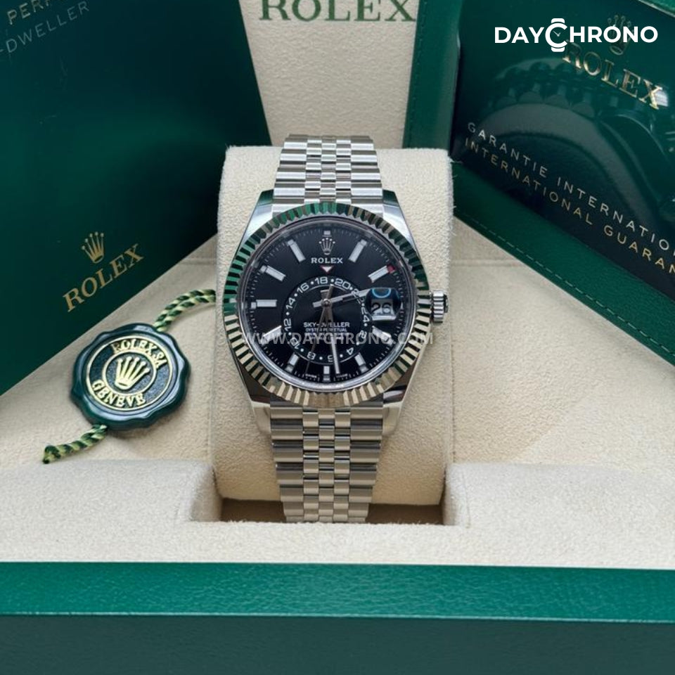 Rolex Sky-Dweller 42 Black Dial Jubilee Full Set