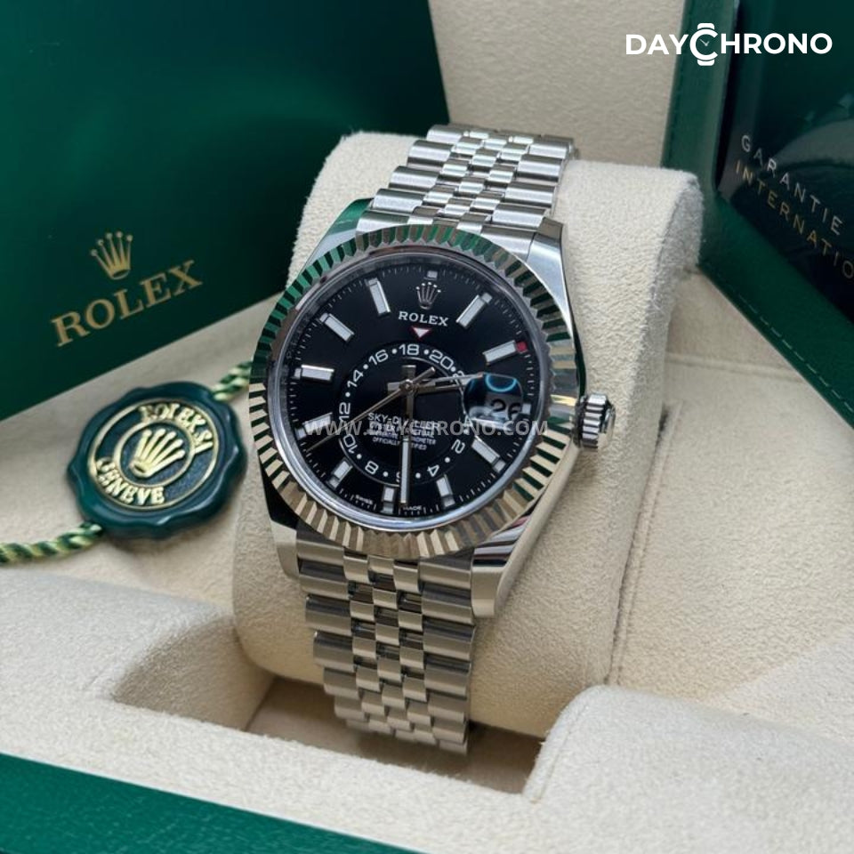 Rolex Sky-Dweller 42 Black Dial Jubilee Full Set
