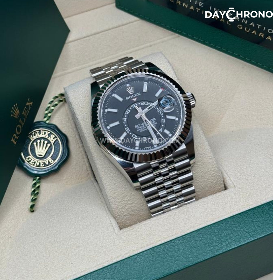 Rolex Sky-Dweller 42 Black Dial Jubilee Full Set