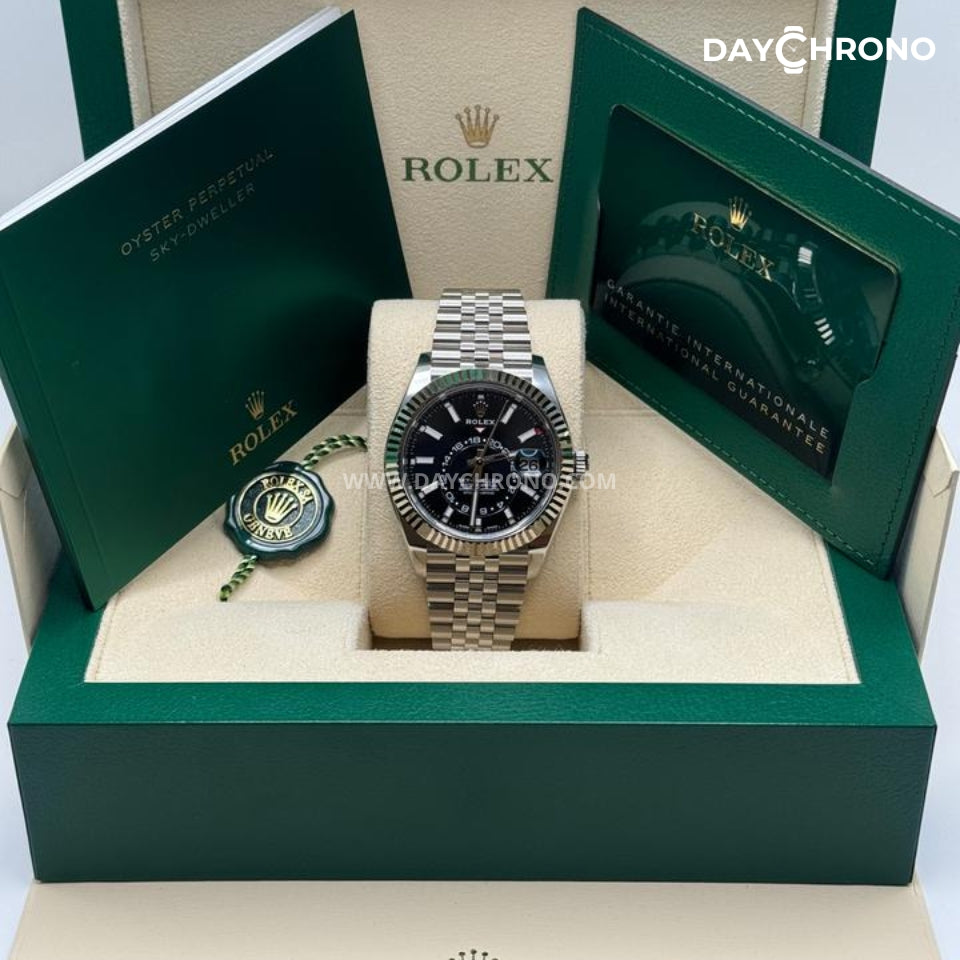 Rolex Sky-Dweller 42 Black Dial Jubilee Full Set