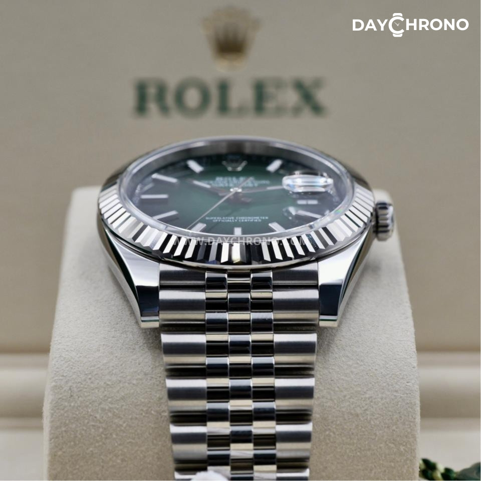 Rolex Datejust 41 Green Ombré Jubilee Full Set (New 2026)