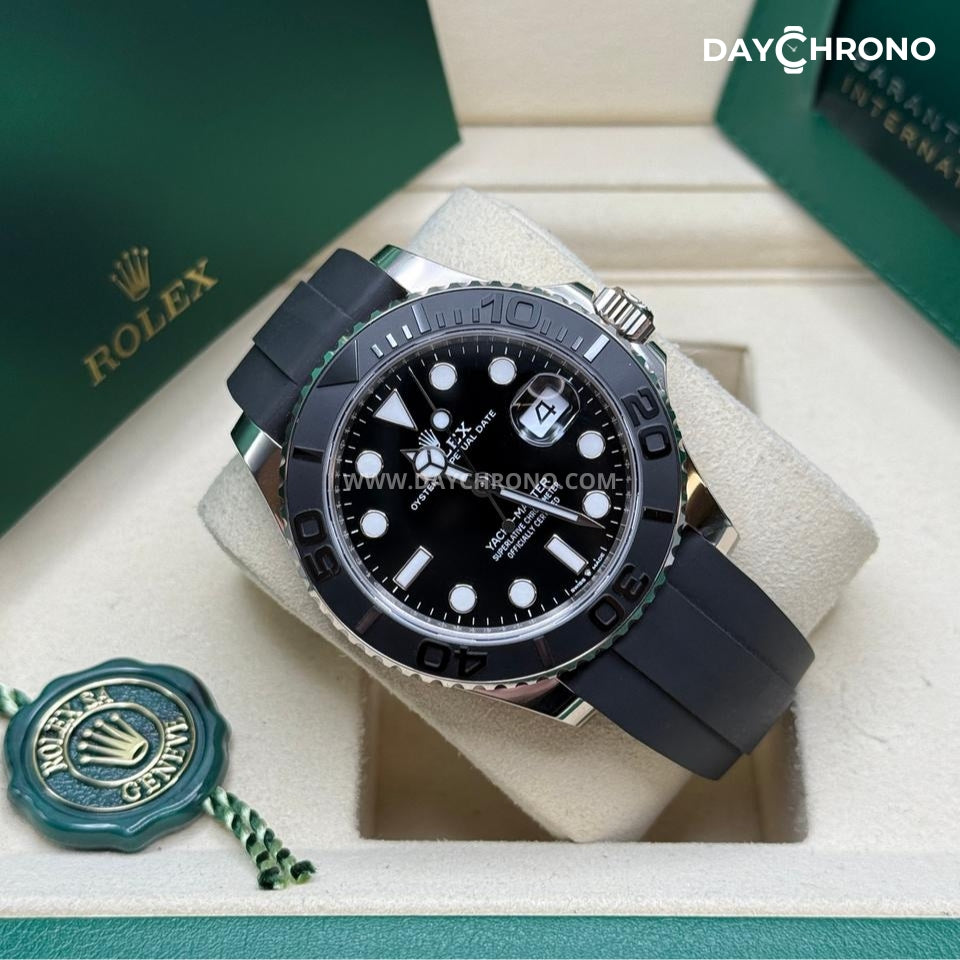 Rolex Yacht-Master Black Dial Oysterflex Full Set