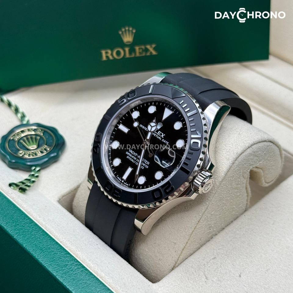 Rolex Yacht-Master Black Dial Oysterflex Full Set