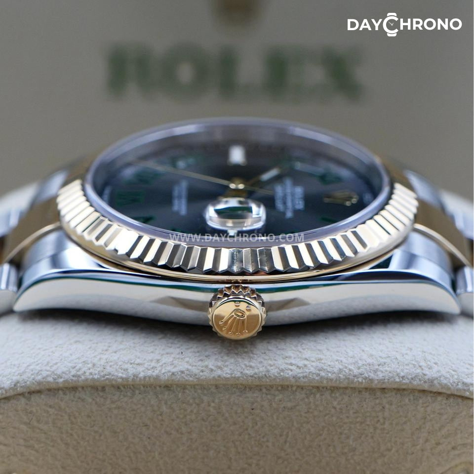 Rolex Datejust 41 Wimbledon Gold Oyster Full Set