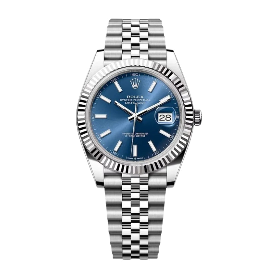Rolex Datejust 41 Blue Dial Jubilee Full Set
