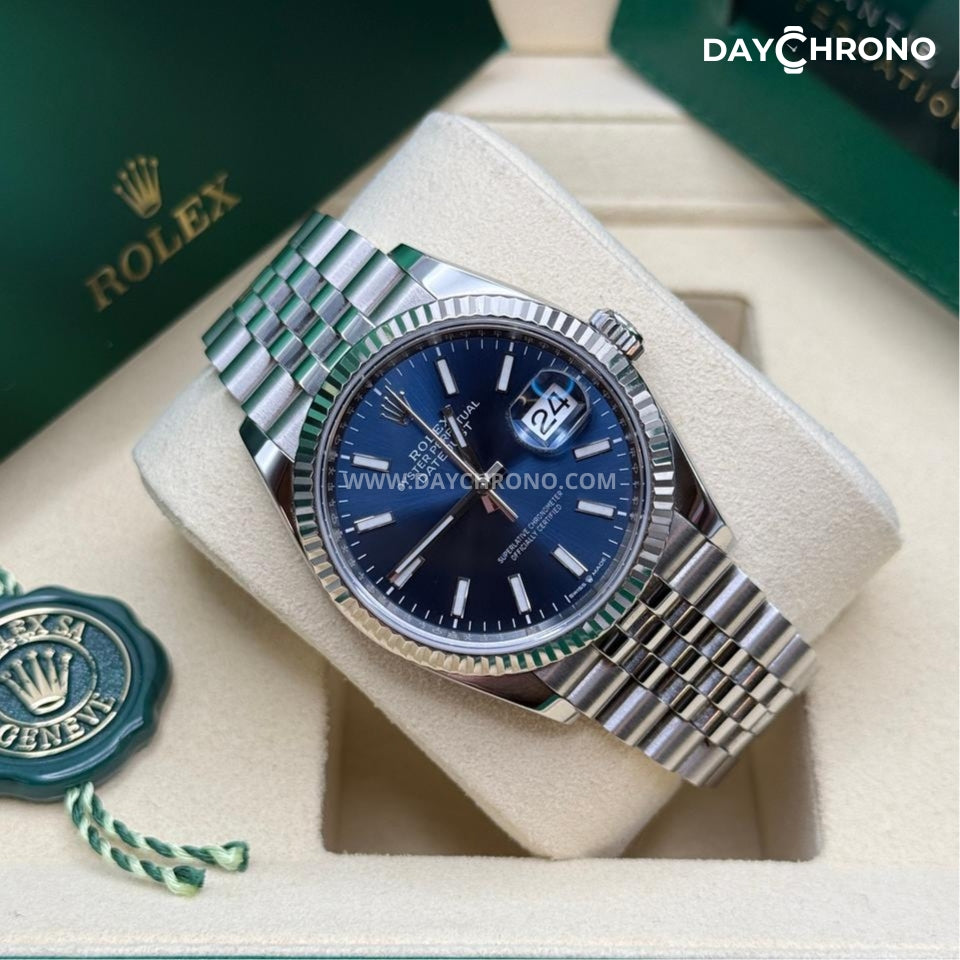 Rolex Datejust 41 Blue Dial Jubilee Full Set