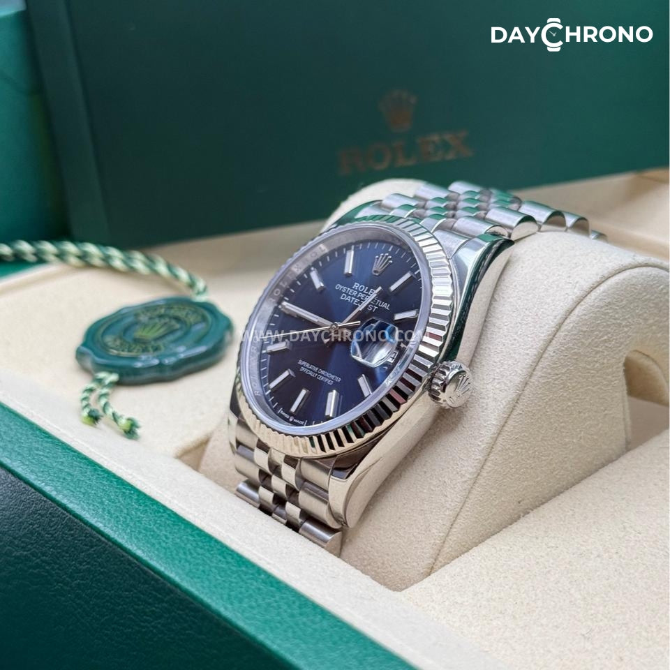 Rolex Datejust 41 Blue Dial Jubilee Full Set