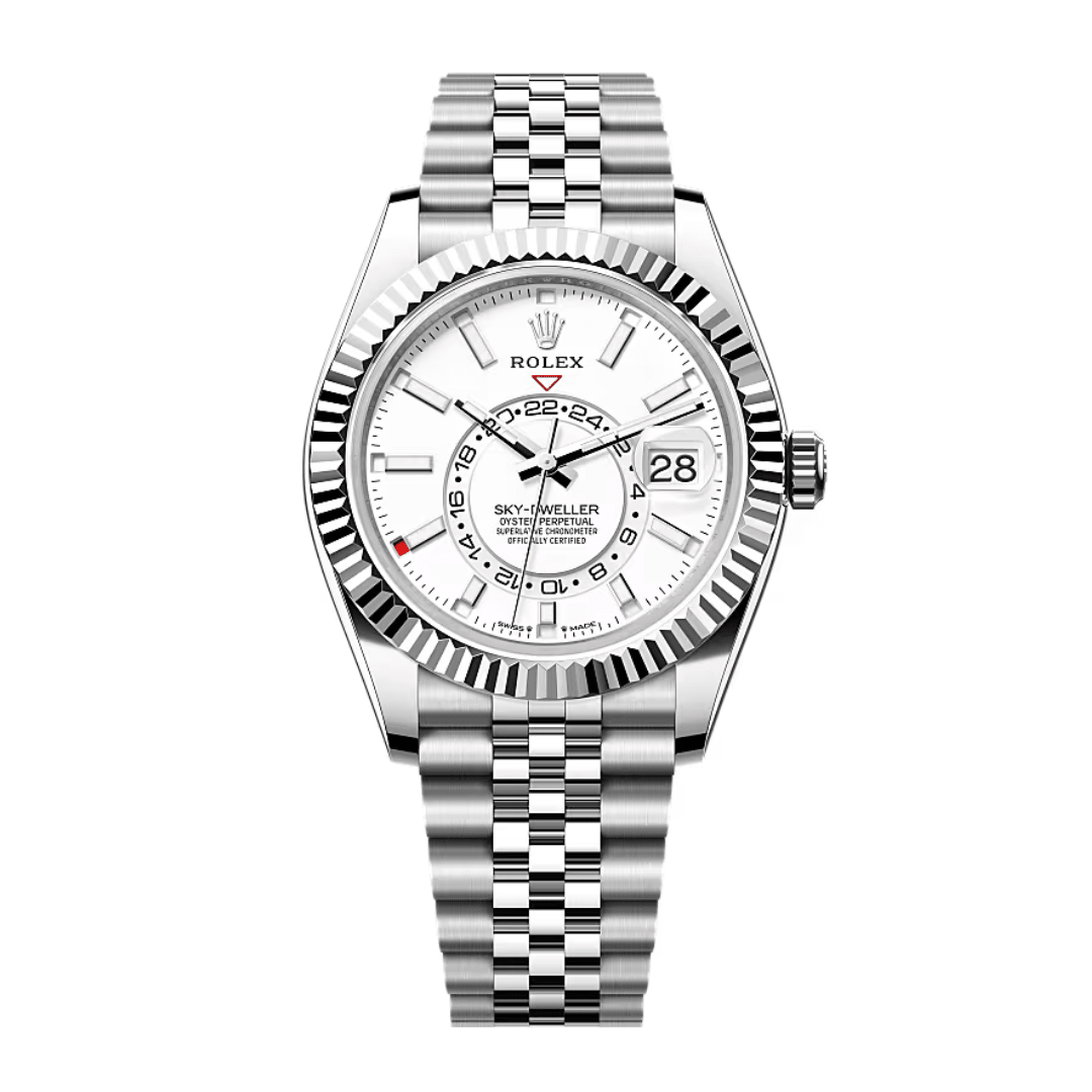 Rolex Sky-Dweller 42 White Dial Jubilee Full Set